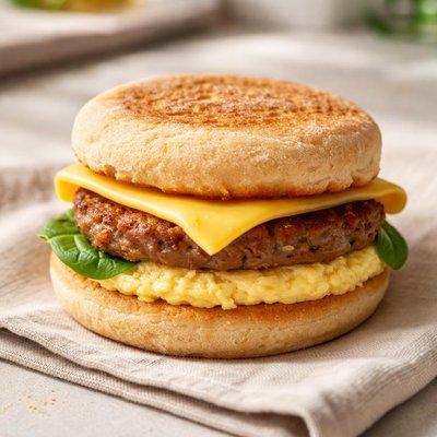 Impossive breakfast sandwhich