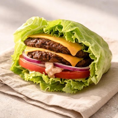 In and out protein burger