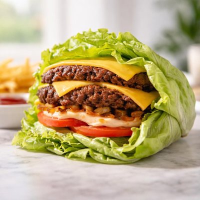 In n out double double protein style