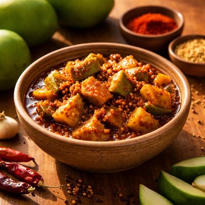 Indian mango pickle
