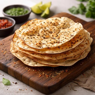 Indian roasted papadum