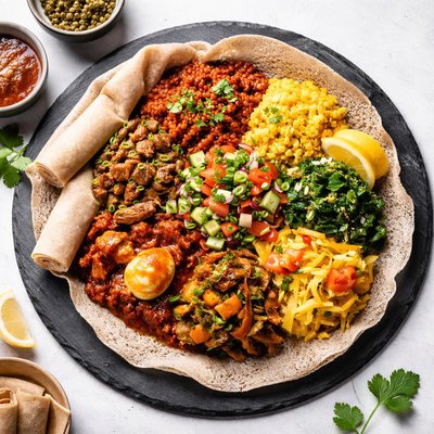 Injera platter