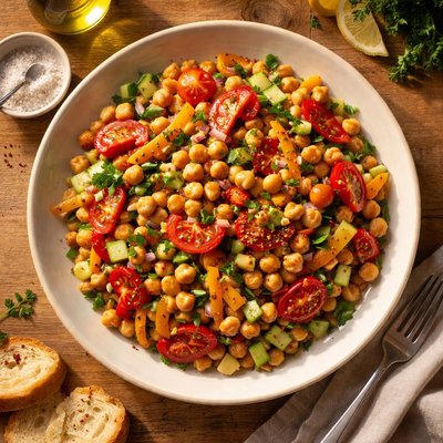 Insalata ceci peperoni