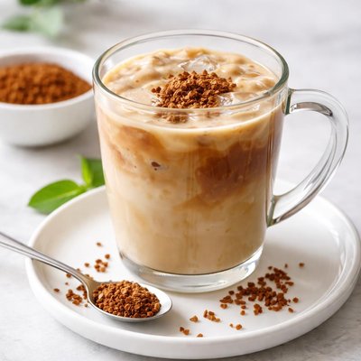 Instant coffee with milk