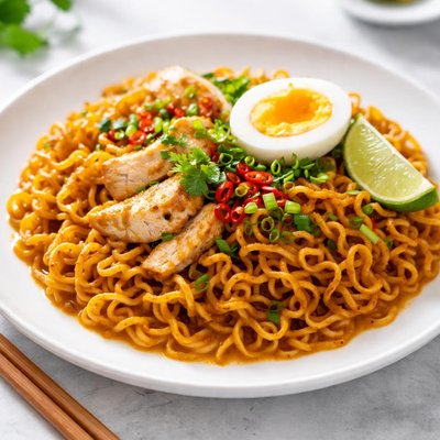 Instant curry noodles