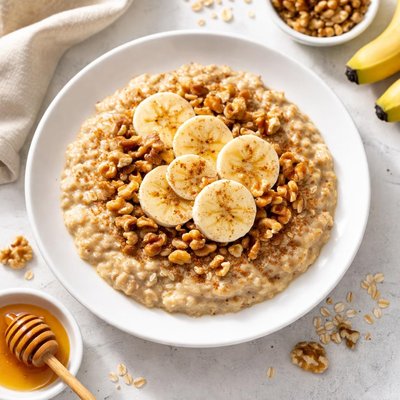 Instant oatmeal banana nut