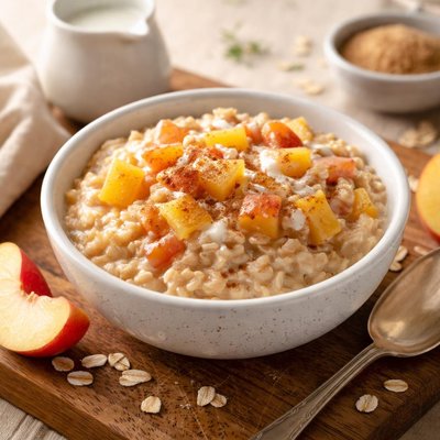 Instant oatmeal peaches and cream