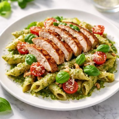 Irvings grilled chicken pesto