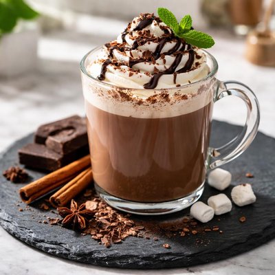 Italia hot cocoa cocktail