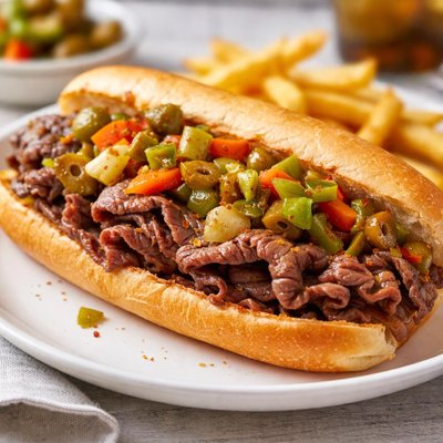 Italian beef sandwich