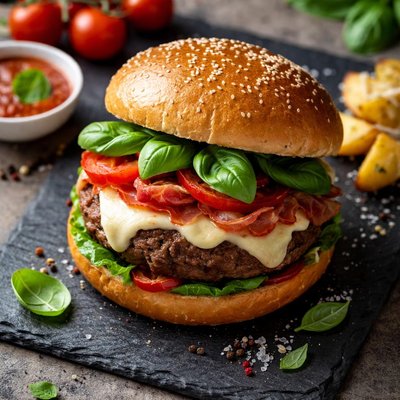 Italian cheese burger