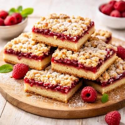 Italian raspberry bar