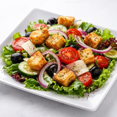 Italian salad with croutons
