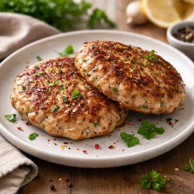 Italian sausage chicken patty