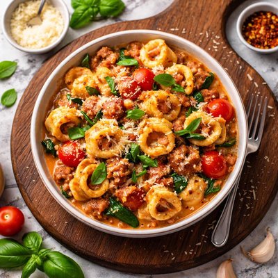 Italian sausage tortellini