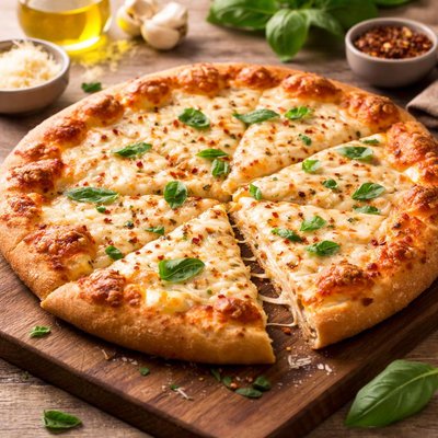 Italian style cheese pizza