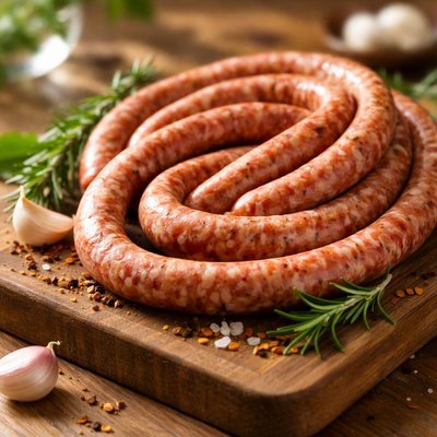 Italian thin rope sausage
