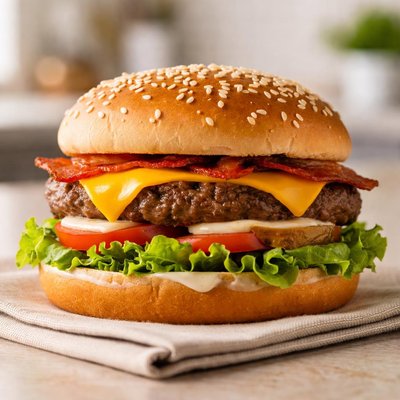 Jack in the box hamburger