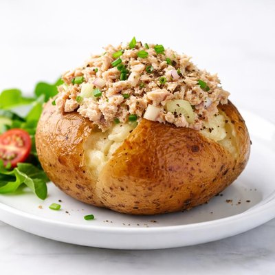 Jacket potato and tuna