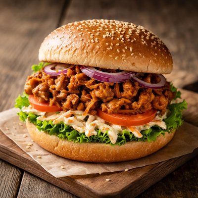 Jackfruit burger