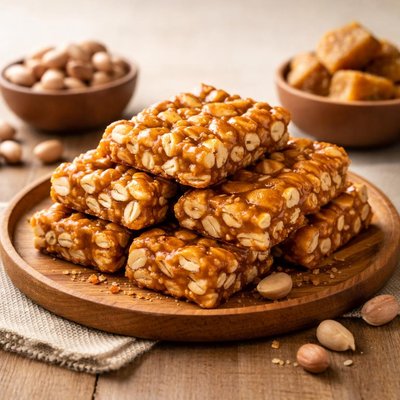 Jaggery with peanuts
