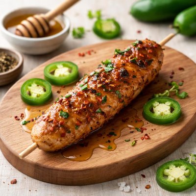 Jalapeno honey chicken stick