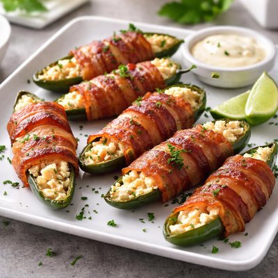 Jalapeno popper with bacon