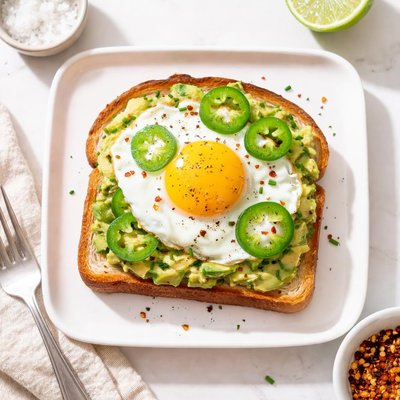 Jalapeno toast with egg