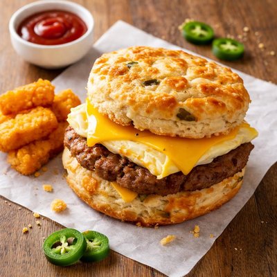 Jalepeno chedar biscuit whataburger