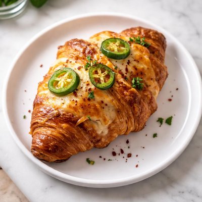 Jalepeno cheese croissant