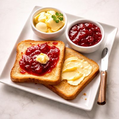 Jam and butter
