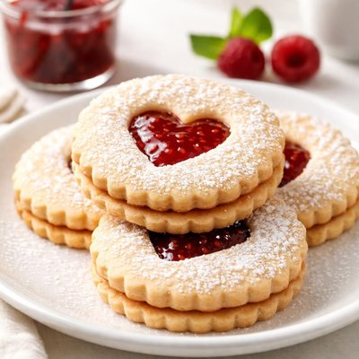 Jam filled cookie