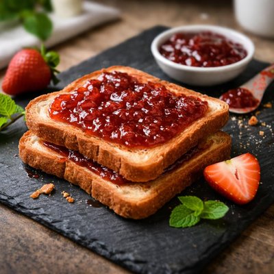 Jam on toast