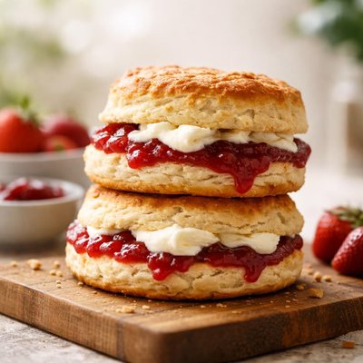 Jam scone