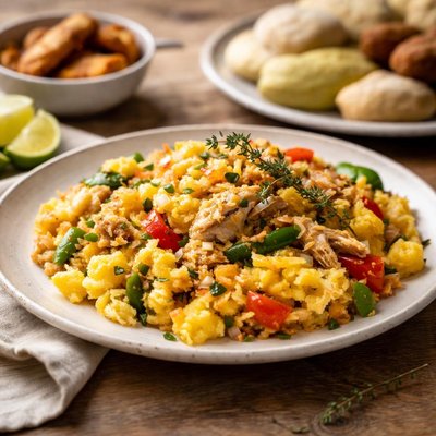 Jamaican aki and saltfish