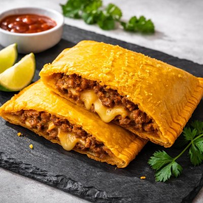 Jamaican patty with cheese