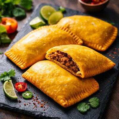 Jamaican spicy beef patty