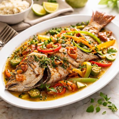 Jamaican steamed fish