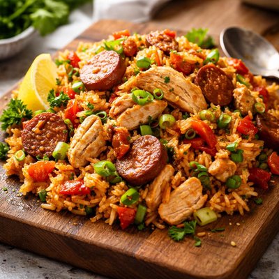 Jambalaya turkey andouille