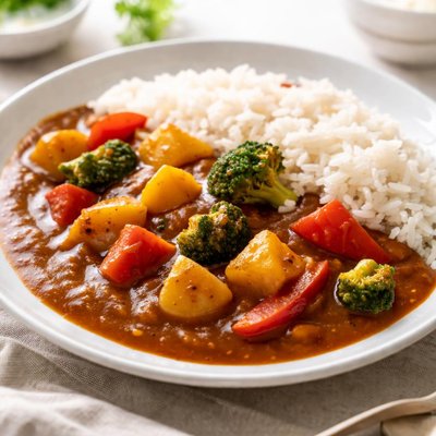 Japanese curry with vegetables