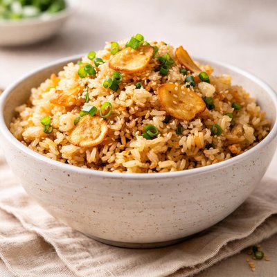 Japanese garlic rice
