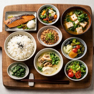 Japanese kaiseki breakfast