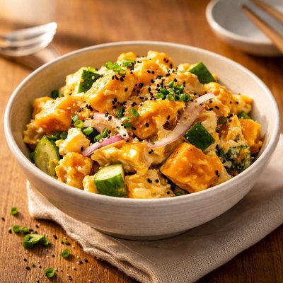 Japanese pumpkin salad