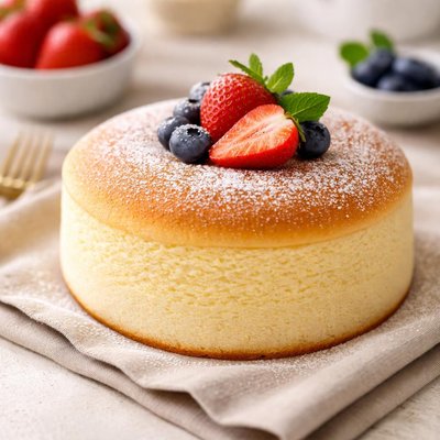Japanese soulffle cheesecake