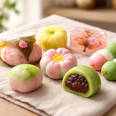 Japanese wagashi