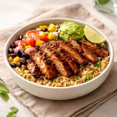 Jerk chicken rice bowl subway