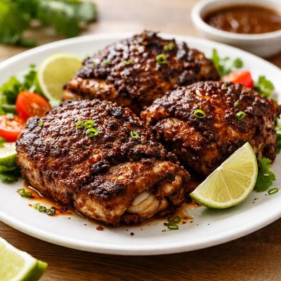 Jerk chicken thigh