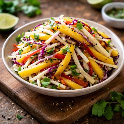 Jicama-mango slaw