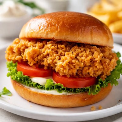 Jollibee crunchy chicken sandwhich