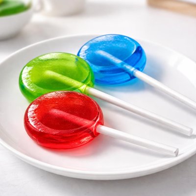 Jolly ranchee lollipop